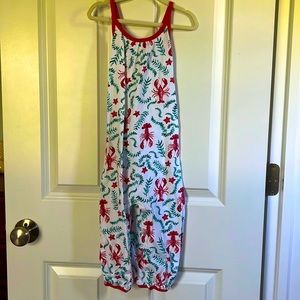Burt’s Bees Romper Coastal Lobster Print Girls Size 3T
